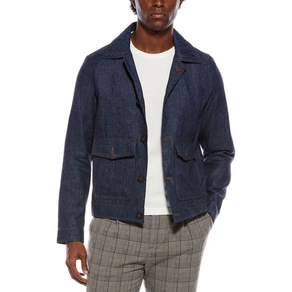 Isaia Mens  Sport Jacket, Blue
